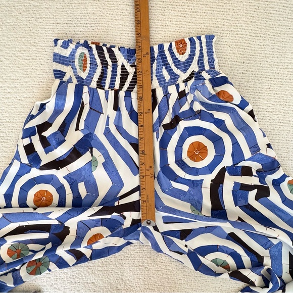 Anthro Maeve Saria Smocked Wide-Leg Pants MP - Picture 11 of 13